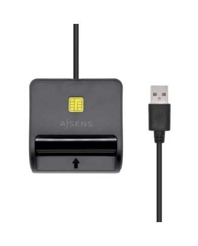 LECTOR DE TARJETAS DNI AISENS DNI + SIM/MICROSD USB BLACK