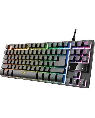 TECLADO TRUST GAMING GXT 833 METALICO USB RGB