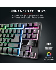 TECLADO TRUST GAMING GXT 833 METALICO USB RGB