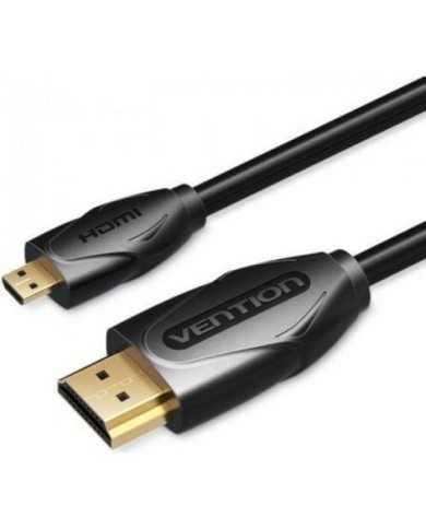 CABLE HDMI 1.4 HDMI/M - MICRO HDMI/M VENTION 1M BLACK