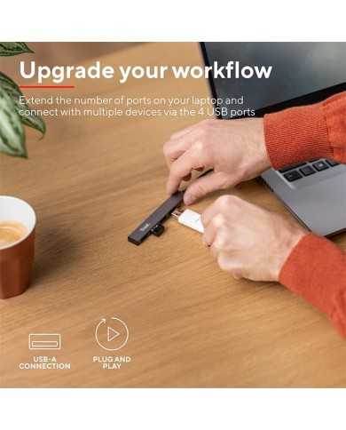 HUB USB TRUST 4 PUERTOS HALYX USB 2.0 HUB USB TRUST 4 PUERTOS HALYX USB 2.0