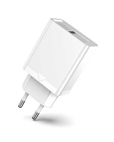 CARGADOR SMARTPHONE/TABLET VENTION FABW0-EU USB-A 18W WHITE