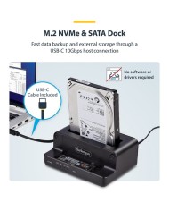 CLONADOR STARTECH NVME M2 - SATA 2.5/3.5