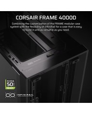 CAJA ORDENADOR GAMING CORSAIR FRAME 4000D CRISTAL TEMPLADO BLACK
