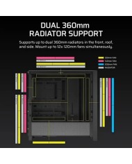 CAJA ORDENADOR GAMING CORSAIR FRAME 4000D CRISTAL TEMPLADO BLACK