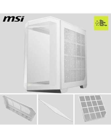 CAJA ORDENADOR GAMING MSI MAG PANO 100R PZ MATX RGB WHITE