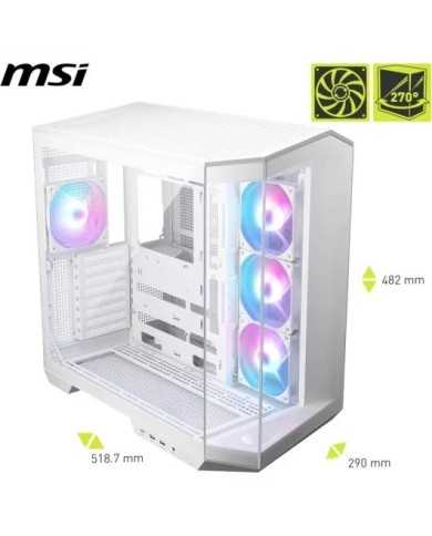 CAJA ORDENADOR GAMING MSI MAG PANO 100R PZ MATX RGB WHITE