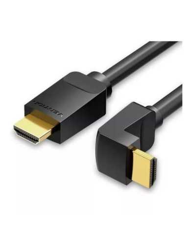 CABLE HDMI 2.0 4K VENTION HDMI/M - HDMI/M 3M ACODADO BLACK