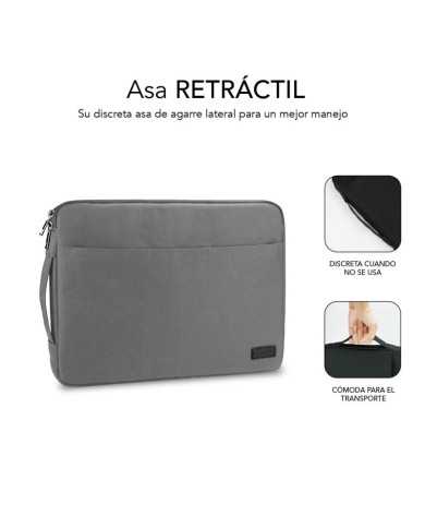FUNDA SUBBLIM URBAN SLEEVE PORTATIL 15.6 GREY