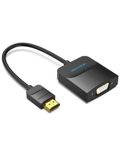 ADAPTADOR CONVERSOR VENTION HDMI/M A VGA/H 15CM BLACK