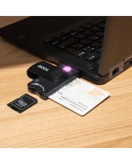 LECTOR DE TARJETAS DNIE TOOQ TQR-3012B DNI SIM SD SF USB-A BLACK