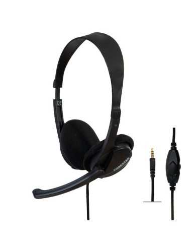 AURICULARES + MICROFONO FONESTAR HOME-35 JACK 3.5MM BLACK