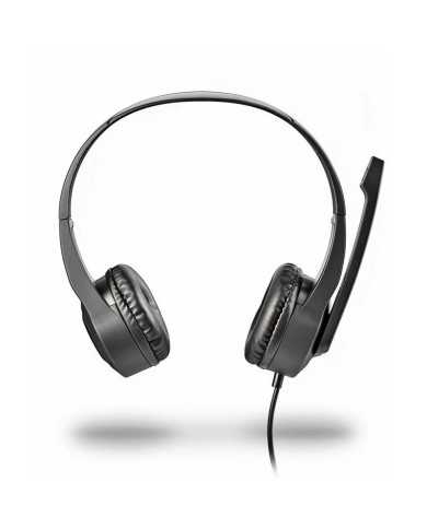 AURICULARES + MICROFONO NGS MSX10PRO JACK 3.5MM BLACK + ADAPTADOR DOBLE JACK