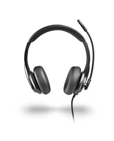 AURICULARES + MICROFONO NGS VOX605USBC USB-A/C BLACK