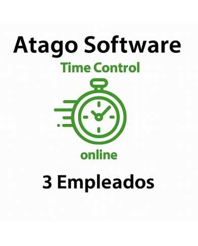TIME CONTROL DE PRESENCIA ATAGO EN LA NUBE 3 EMPLEADOS ( ANUAL )