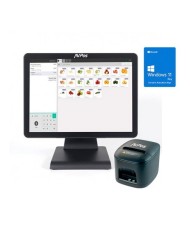 PACK TPV AVPOS K2000 15 I3/8GB/128GB/WIFI/BLUETOOTH/LAN 1000/W11P + TC15 USB