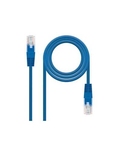 CABLE DE RED CAT.6 UTP 0.25M NANOCABLE BLUE