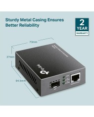 CONVERSOR TP-LINK RJ45 A FIBRA