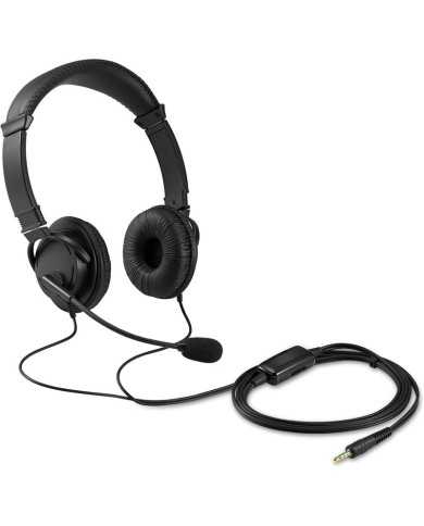 AURICULARES + MICROFONO KENSINGTON K33597WW HI-FI JACK 3.5MM BLACK AURICULARES + MICROFONO KENSINGTON K33597WW HI-FI JACK 3.5MM BLACK
