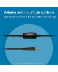 AURICULARES + MICROFONO KENSINGTON K33597WW HI-FI JACK 3.5MM BLACK