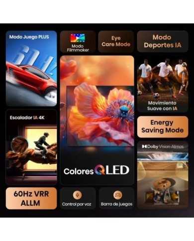 TELEVISOR HISENSE 50 QLED UHD 4K USB SMART TV WIFI BLUETOOTH HOTEL