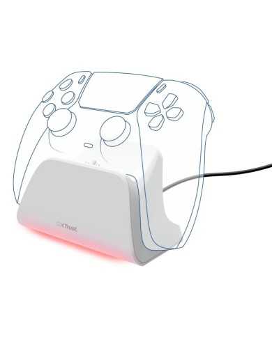 BASE DE CARGA TRUST GXT 255W PARA MANDO PS5 RGB WHITE