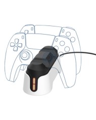BASE DE CARGA TRUST GXT 228 PARA 2 MANDOS PS5 RGB BLACK/WHITE