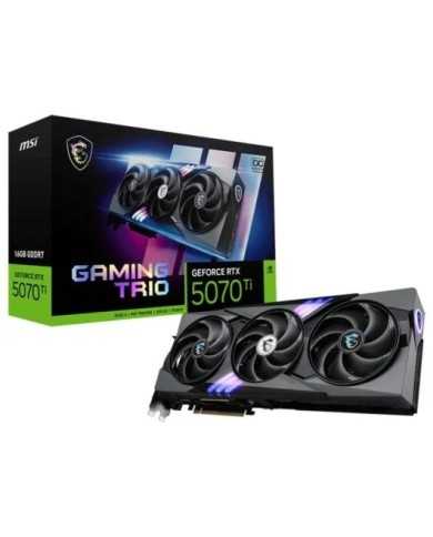 TARJETA DE VIDEO NVIDIA MSI RTX 5070 TI GAMING TRIO 16GB GDDR7 PCIE 5.0