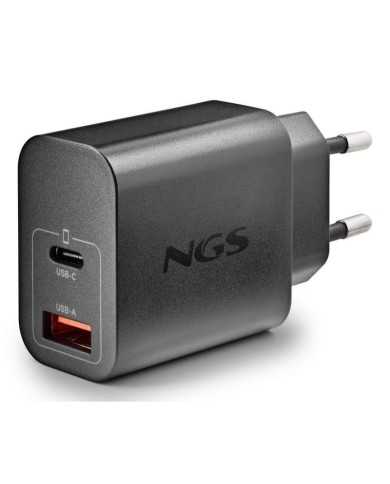 CARGADOR DE PARED NGS ERA GAN USB-C/USB-A 30W BLACK