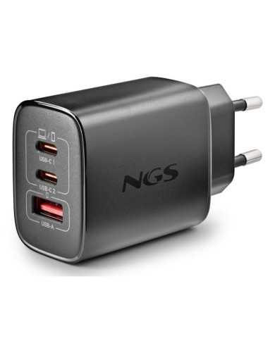 CARGADOR DE PARED NGS ERA GAN 2XUSB-C/USB-A 65W BLACK