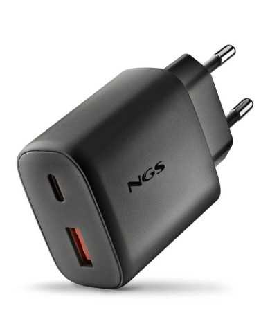 CARGADOR DE PARED NGS ERA GAN 2XUSB-C/USB-A 45W BLACK