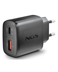 CARGADOR DE PARED NGS ERA GAN 2XUSB-C/USB-A 45W BLACK