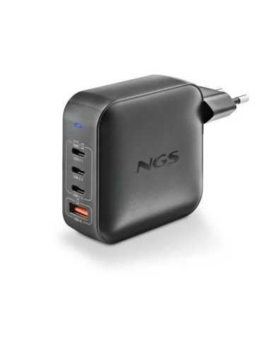 CARGADOR DE PORTATIL NGS BUD GAN 3XUSB-C/USB-A 165W BLACK