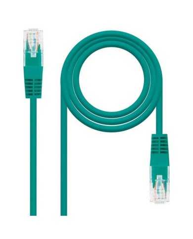 CABLE DE RED CAT.6 UTP 0.25M NANOCABLE GREEN