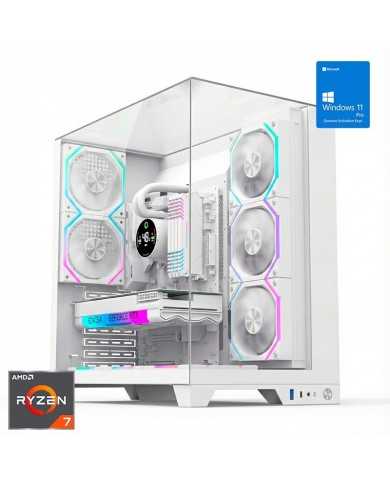 ORDENADOR GAMING INFINITY PRO WHITE RGB R7 9800X3D/32GB DDR5/SSD1TB NVME/WIFI/R.LIQ/800W/W11PRO
