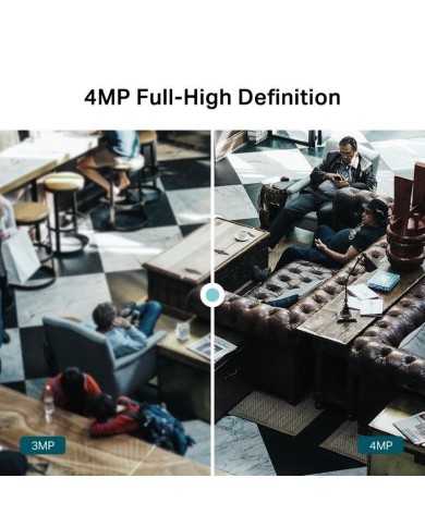 CAMARA IP TP-LINK VIGI DOME EXTERIOR/INTERIOR 4MP 2.8MM IR 30M IP67 POE/CC