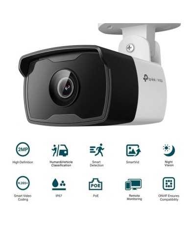 CAMARA IP TP-LINK VIGI BULLET EXTERIOR 2MP 4MM IR 30M IP67 POE