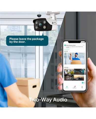 CAMARA IP TP-LINK VIGI BULLET EXTERIOR MICROSD 4MP 4MM IR 30M IP67 POE