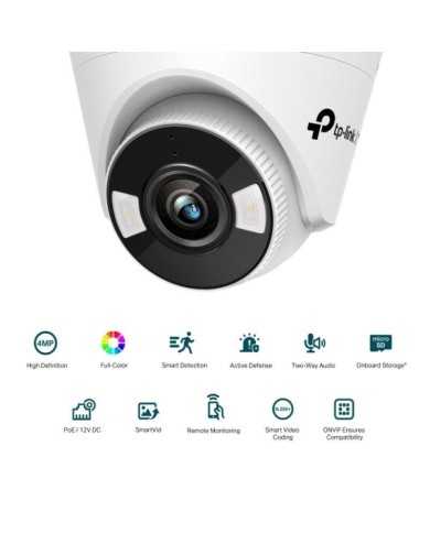 CAMARA IP TP-LINK VIGI TURRET INTERIOR MICROSD 4MP 4MM IR IP67 POE