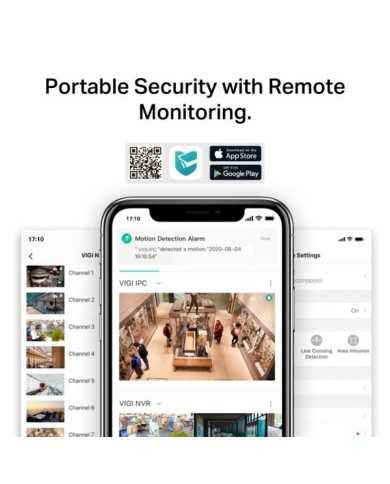 CAMARA IP TP-LINK VIGI PT EXTERIOR 4MP 4MM IR 30M 4G
