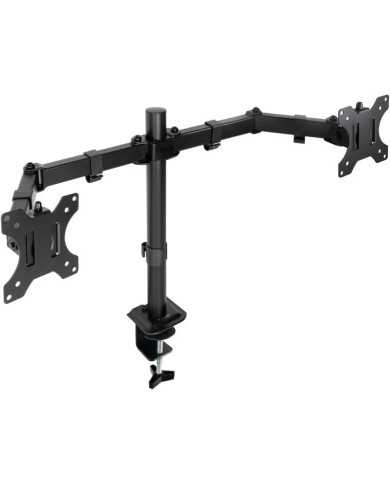 SOPORTE DE MESA TV/MONITOR TOOQ 17-27 2 BRAZOS BLACK