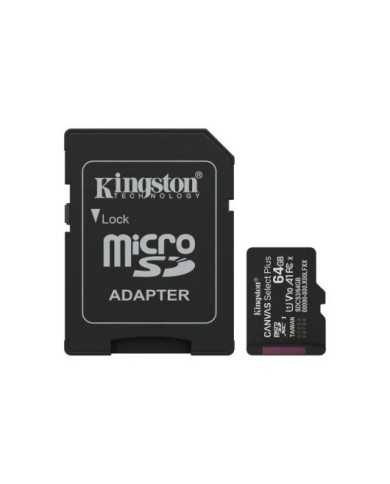 MEMORIA MICRO SD 64GB KINGSTON XC C10 100MB/S + ADAPTADOR SD