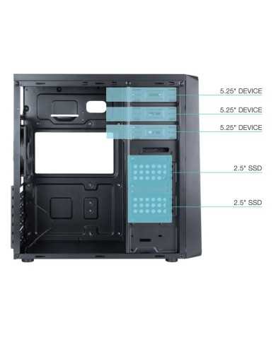 CAJA ORDENADOR TOOQ ATX USB 3.0 BLACK ( SIN FUENTE )