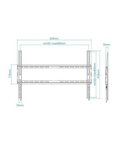 SOPORTE TV MONITOR TOOQ 37-80 45KG BLACK SOPORTE TV MONITOR TOOQ 37-80 45KG BLACK