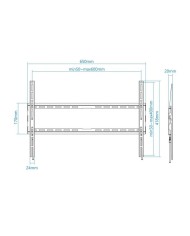 SOPORTE TV MONITOR TOOQ 37-80 45KG BLACK