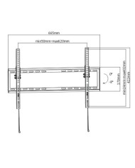 SOPORTE TV LED ULTRA SLIM 37-80 CROMAD