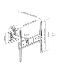 SOPORTE CON BRAZO TV LED, LCD 32-65 CROMAD