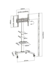 SOPORTE DE SUELO TV 32 - 55 CROMAD
