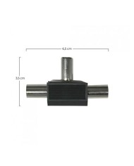 ADAPTADOR INDUCTIVO TV (2 MACHO/1 HEMBRA) NEGRO SEVENON