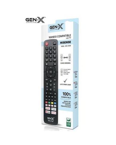 MANDO UNIVERSAL GRANDE PARA TELEVISORES HISENSE HIG-2109 GEN-X
